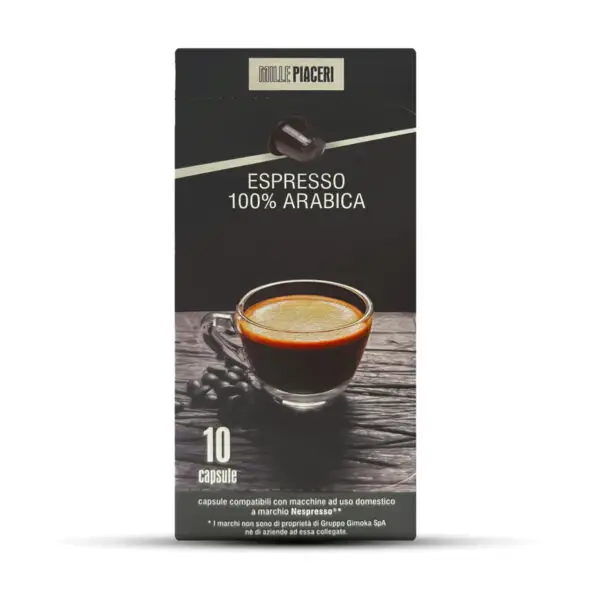 Second image of Mille Piaceri Espresso 100% Arabica - 10 Caps. - Compatible w/ Nespresso Classic Machines