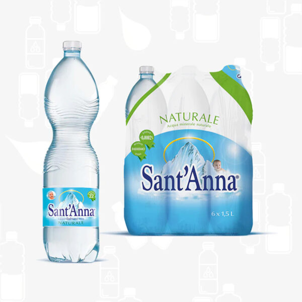 Sant'Anna Naturale - Still Mineral Water - 6 Pk- 1.5L - Made in Italy